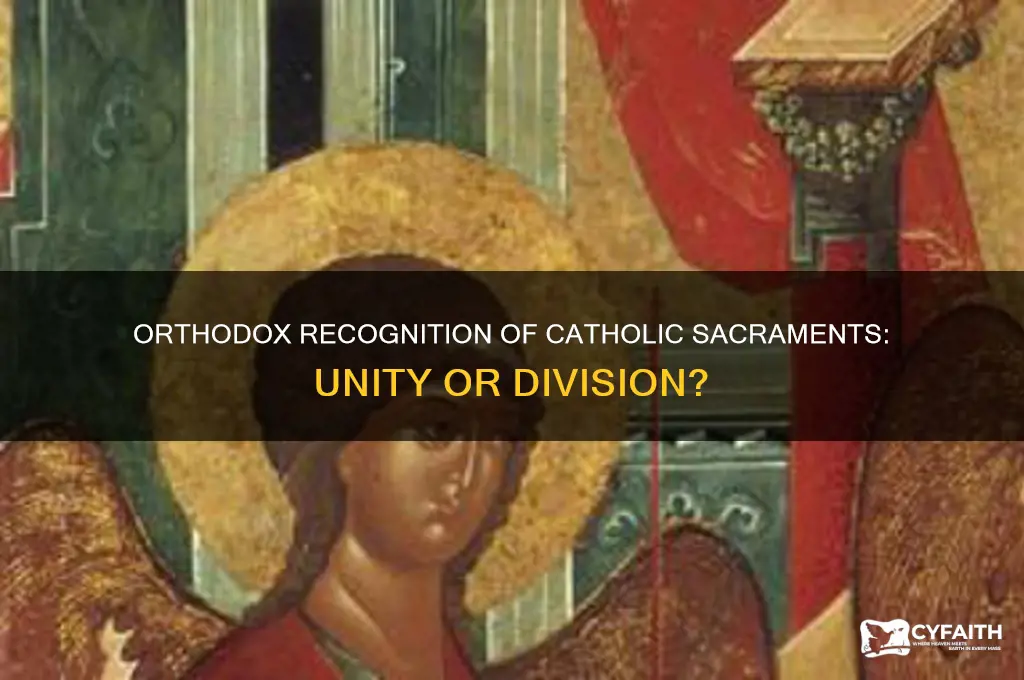do orthodox recognize catholic sacraments