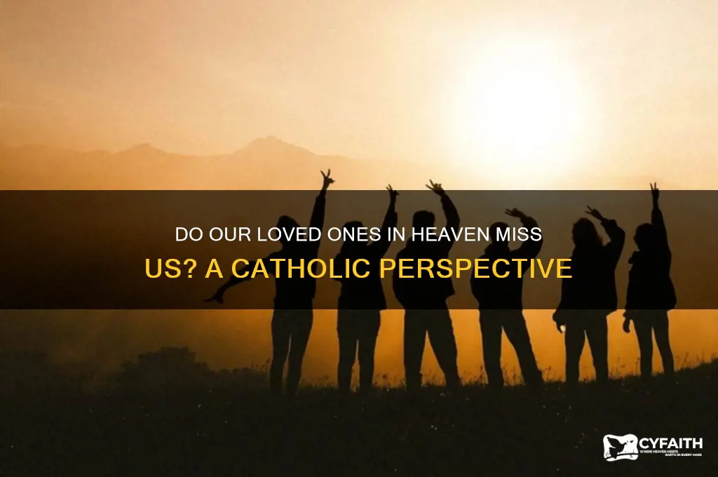 do our loved ones miss us in heaven catholic