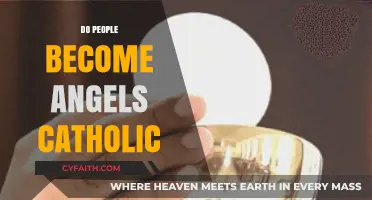 Do Catholics Believe Humans Transform into Angels After Death?