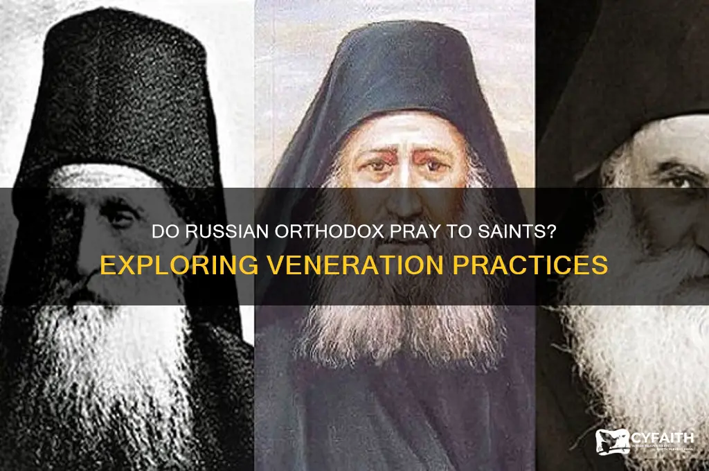 do rusdian orthodox pray to saints