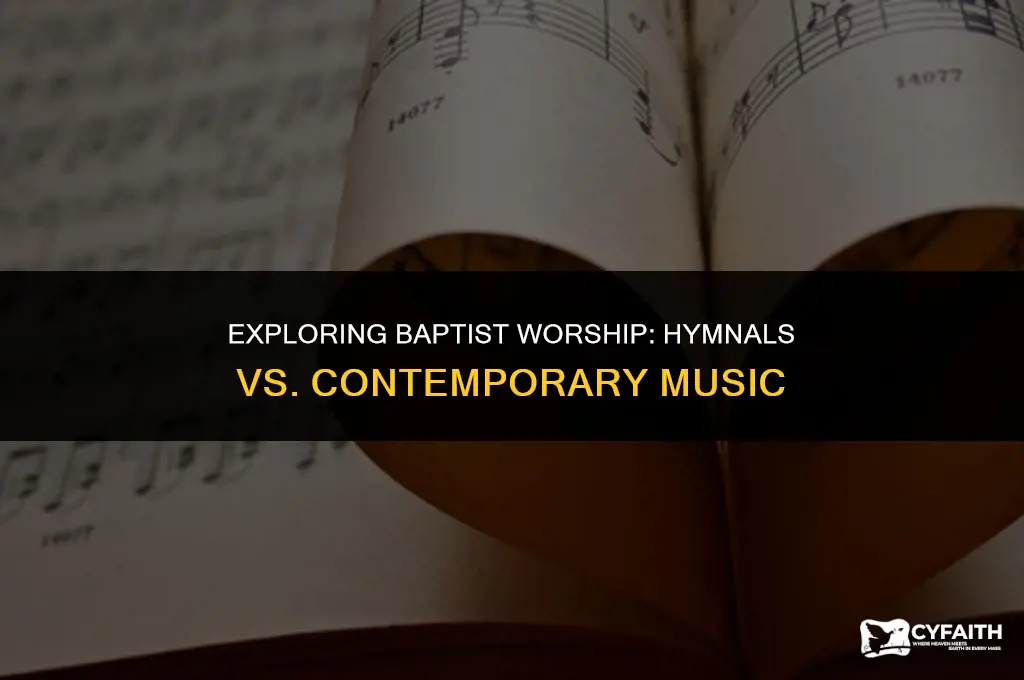 do the baptist have to sing only from their hymnals