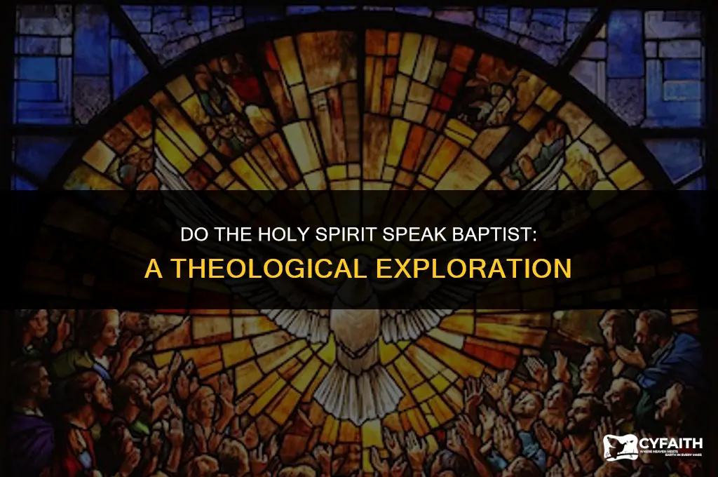 do the holy spirit speak baptist