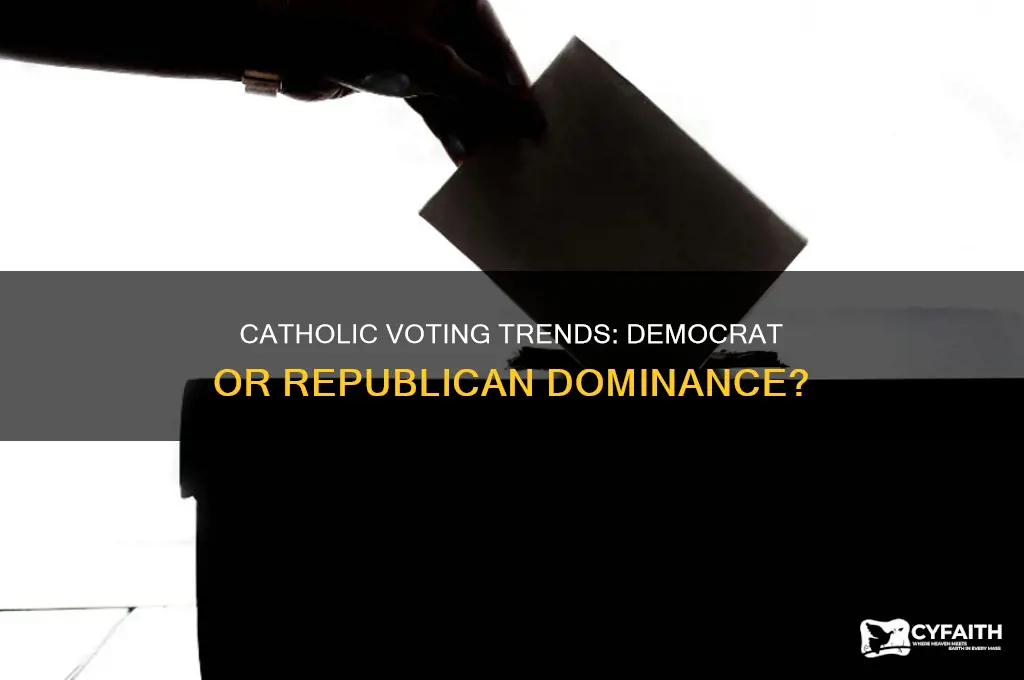 do the majority of catholics vote democrat or republican