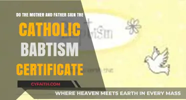 Catholic Baptism Certificate: Do Both Parents Sign the Document?