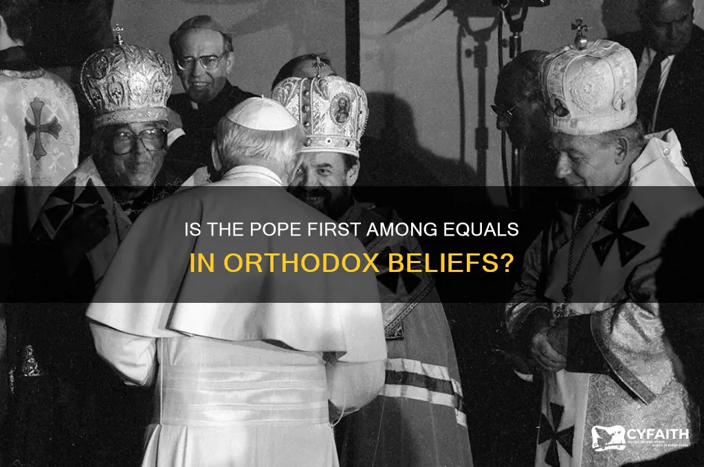 do the orthodox believe the pope is first among equals