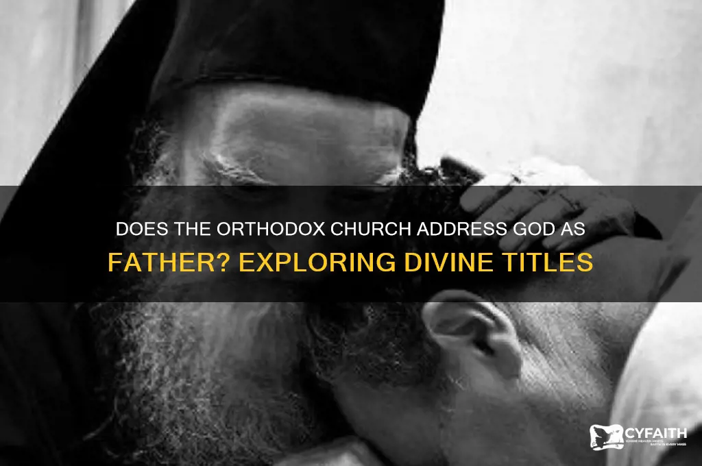 do the orthodox call god father