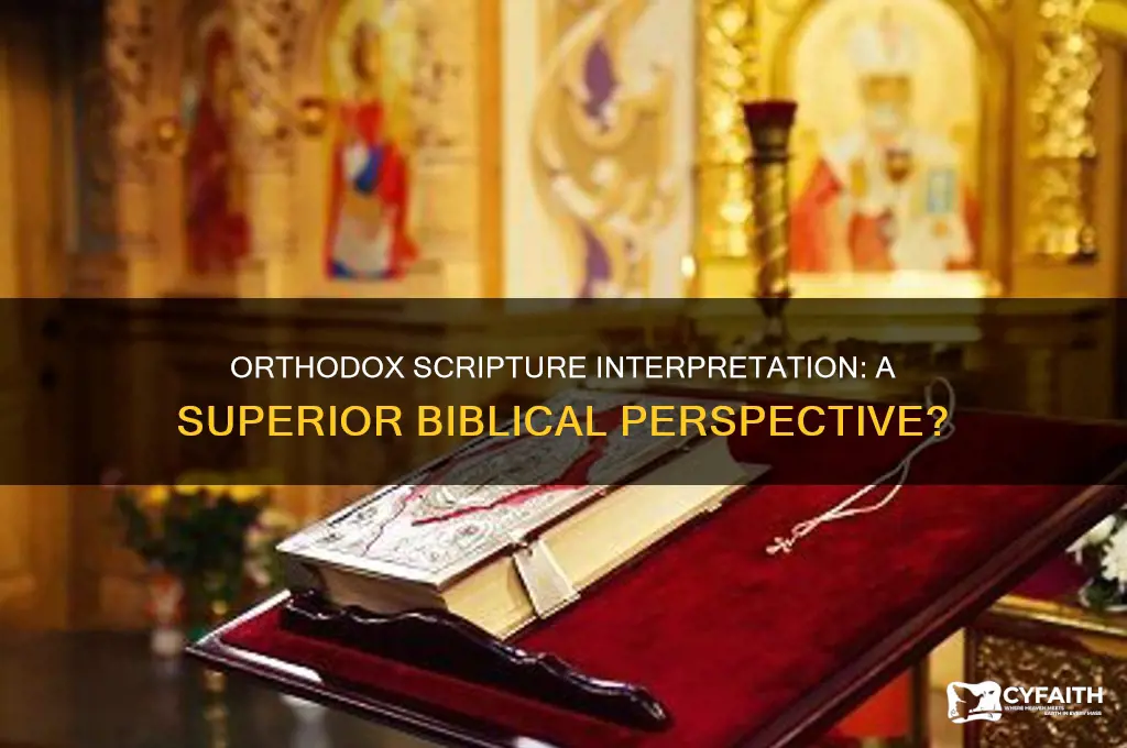 do the orthodox have a better view of scripture