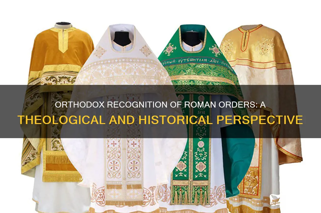 do the orthodox recognize roman orders