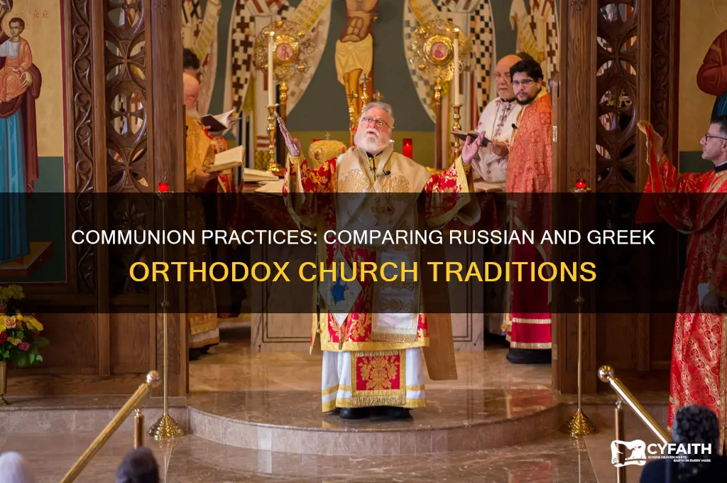 do the russian and greek orthodox churches offer communion