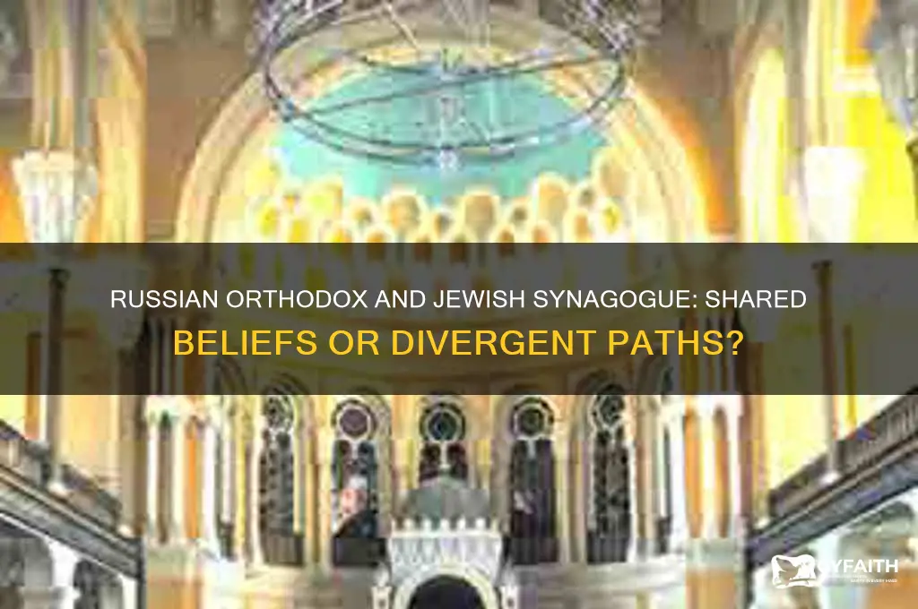 do the russian orthodox and jewish synagogue agree