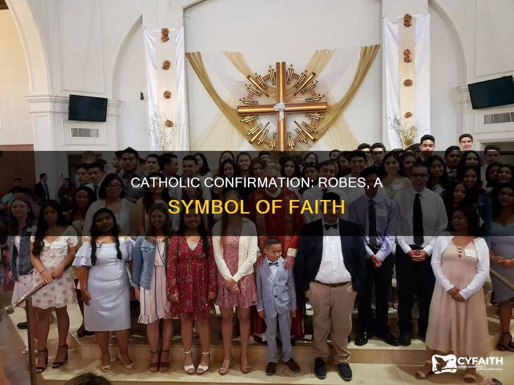 do they still wear robes for catholic confirmation