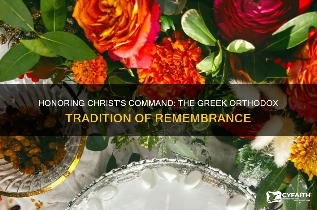 do this for the remembrance of me original greek orthodox