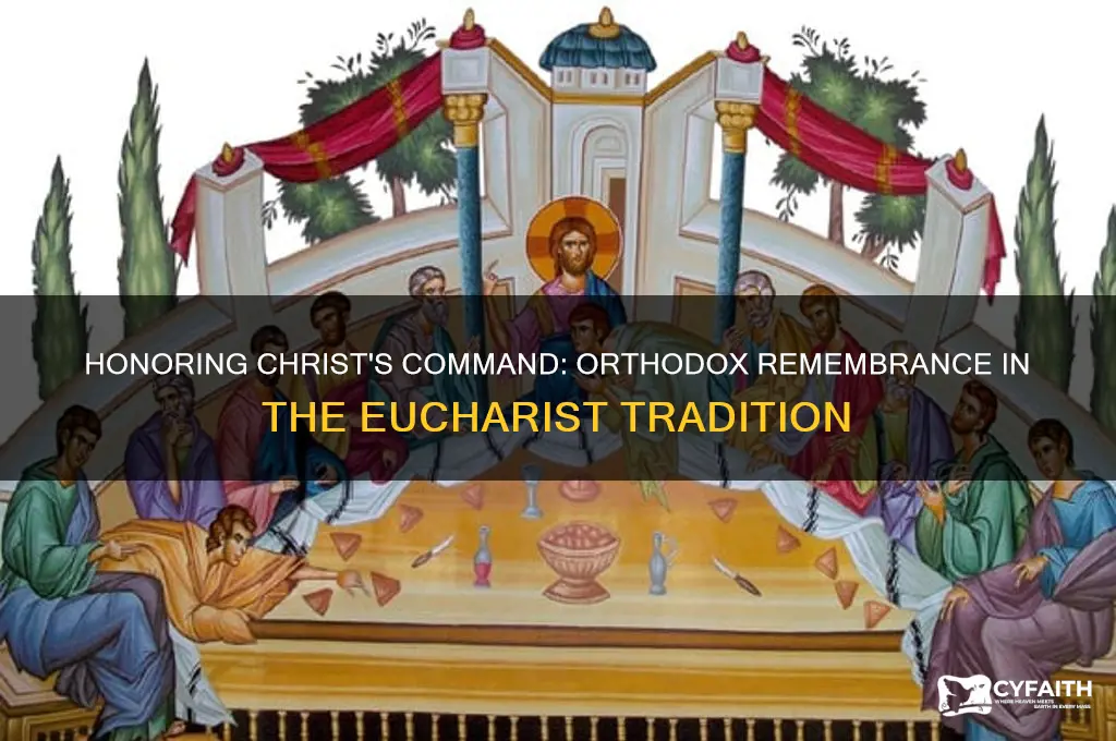 do this in remembrance of me orthodox
