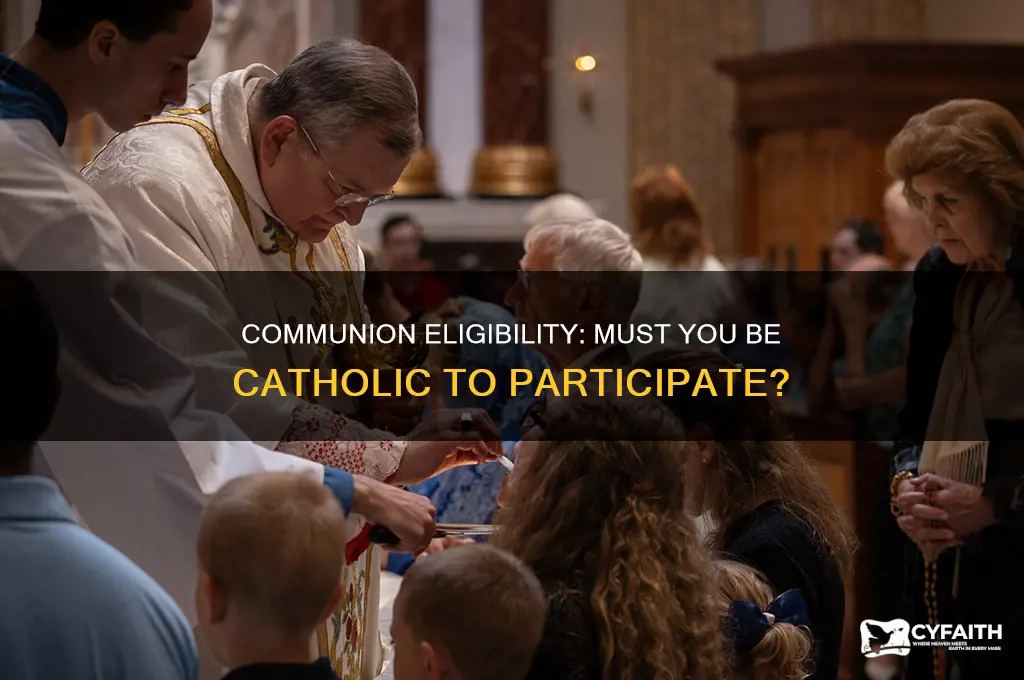do u have to be catholic to take communion