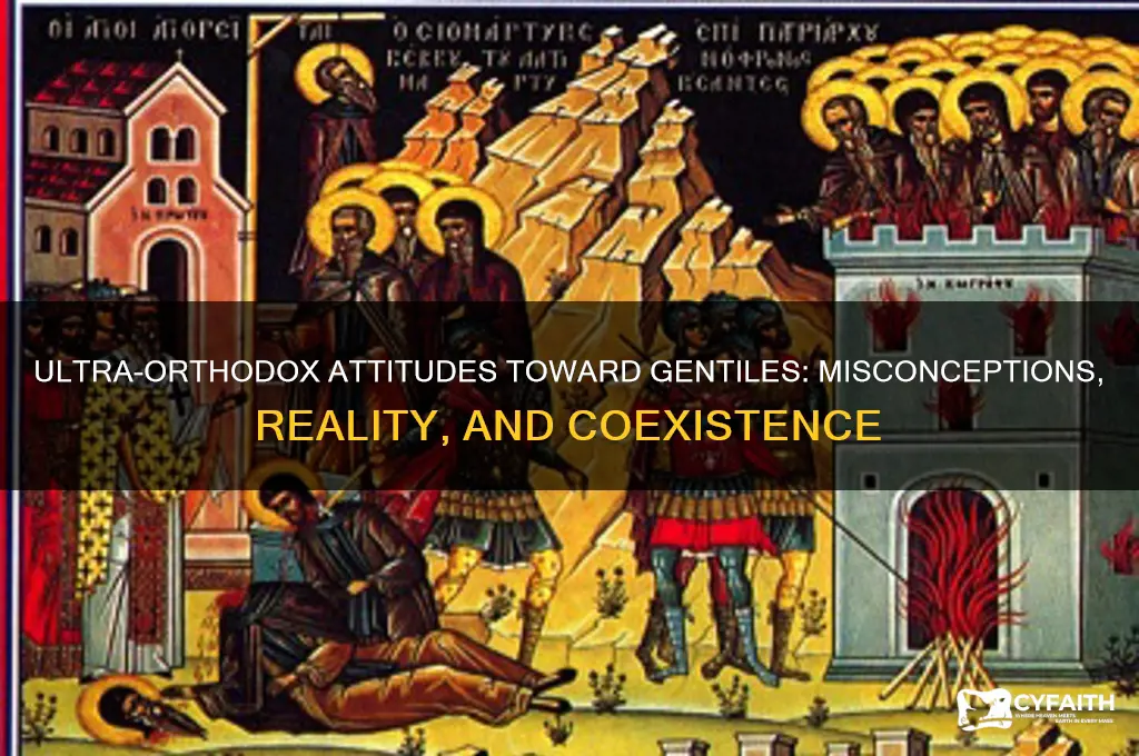 do ultra orthodox hate gentiles