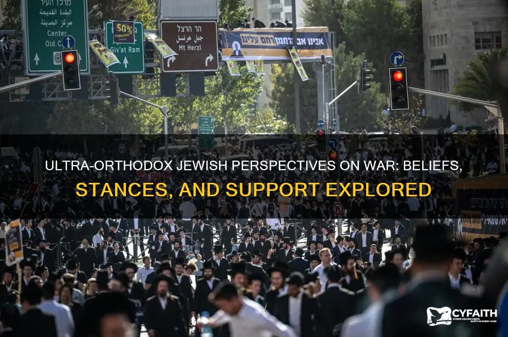 do ultra orthodox jews support the war