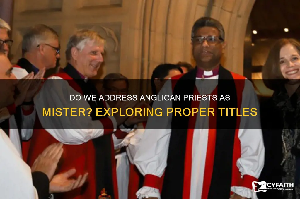 do we call anglican priests mister