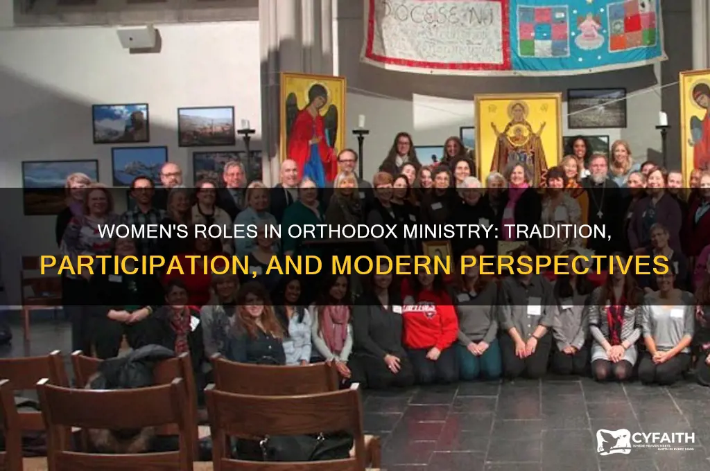 do women minister in the orthodox church