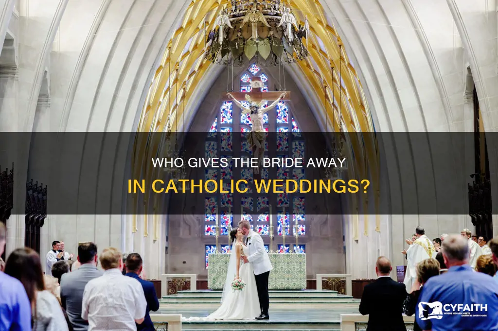 do women walk themselves down the aisle catholic