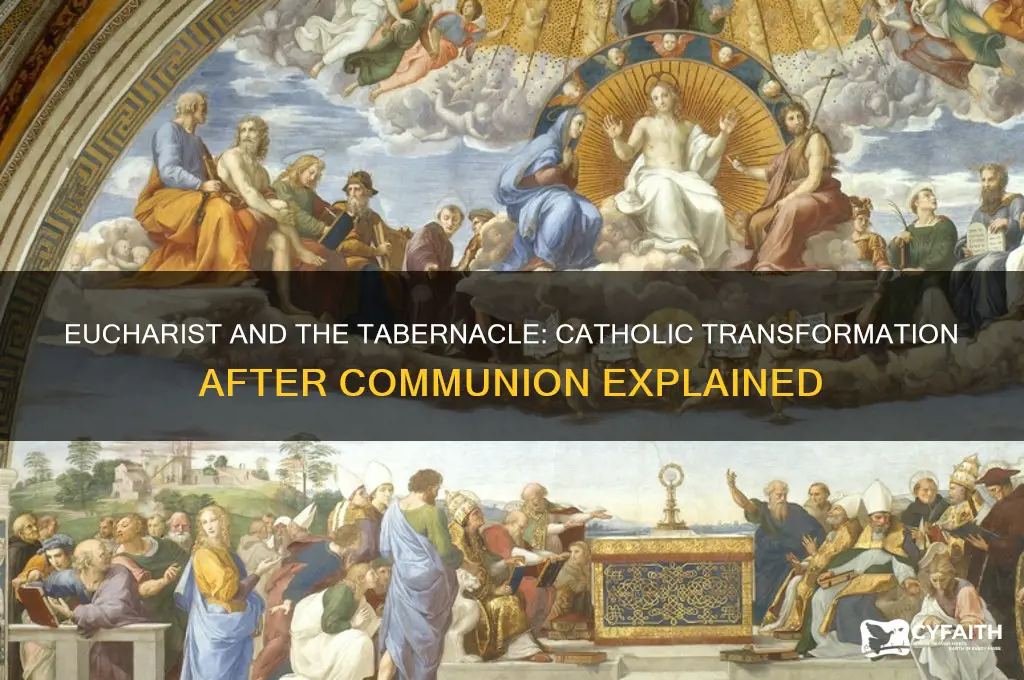 do you become a tabernacle after consuming the eucharist catholic