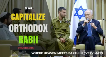 Capitalizing 'Orthodox Rabbi': Proper Title Usage in Writing Explained