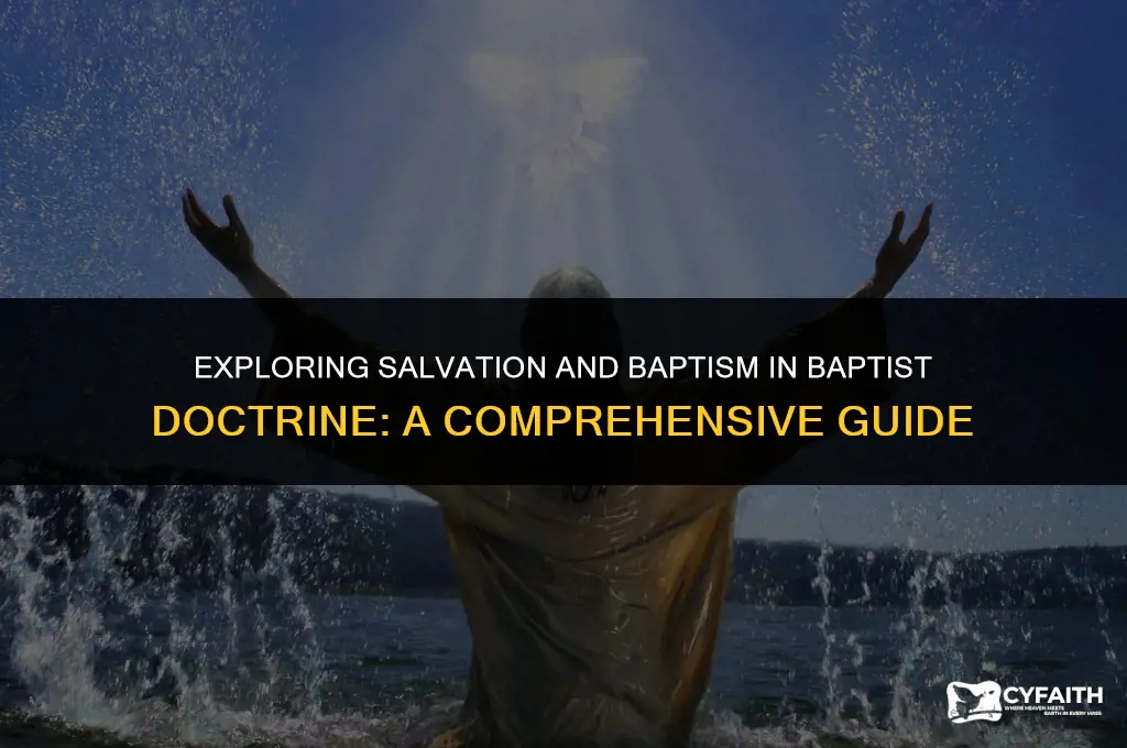 do you have to be baptized to be saved baptist