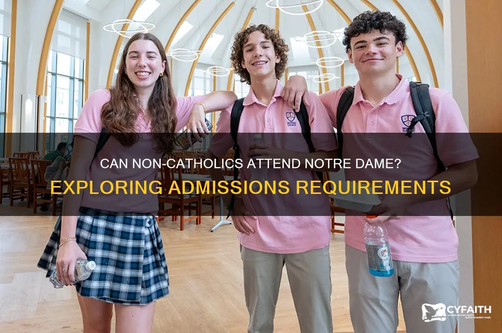 do you have to be catholic to attend notre dame