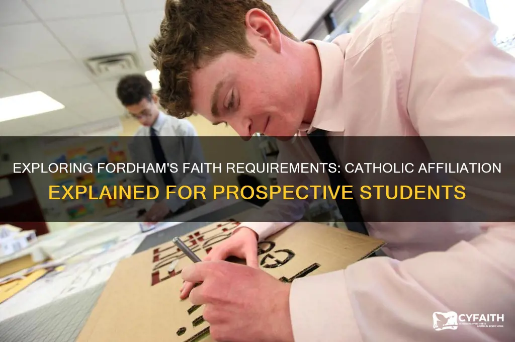 do you have to be catholic to go to fordham