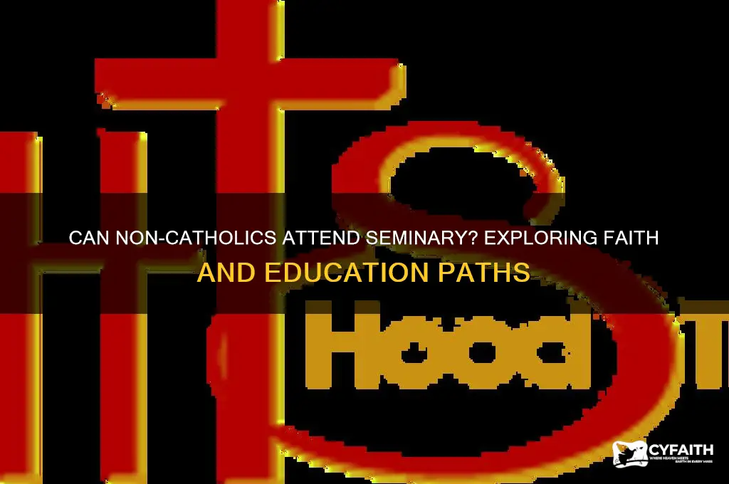 do you have to be catholic to go to seminary