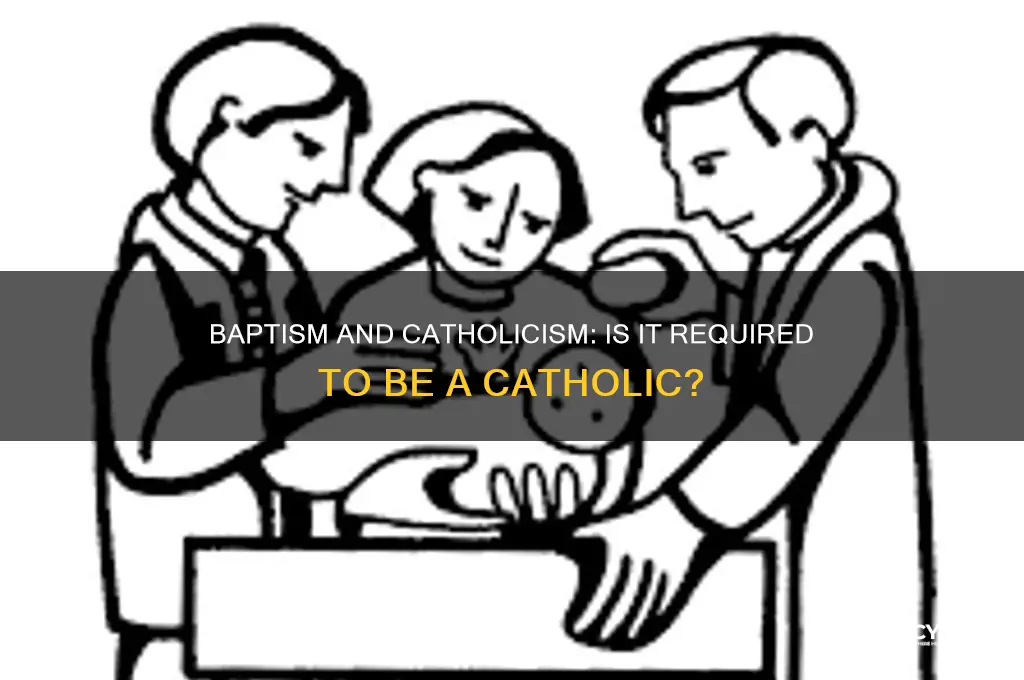 do you have to get baptizer to be a catholic