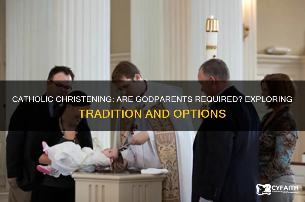 do you have to have godparents at a catholic christening