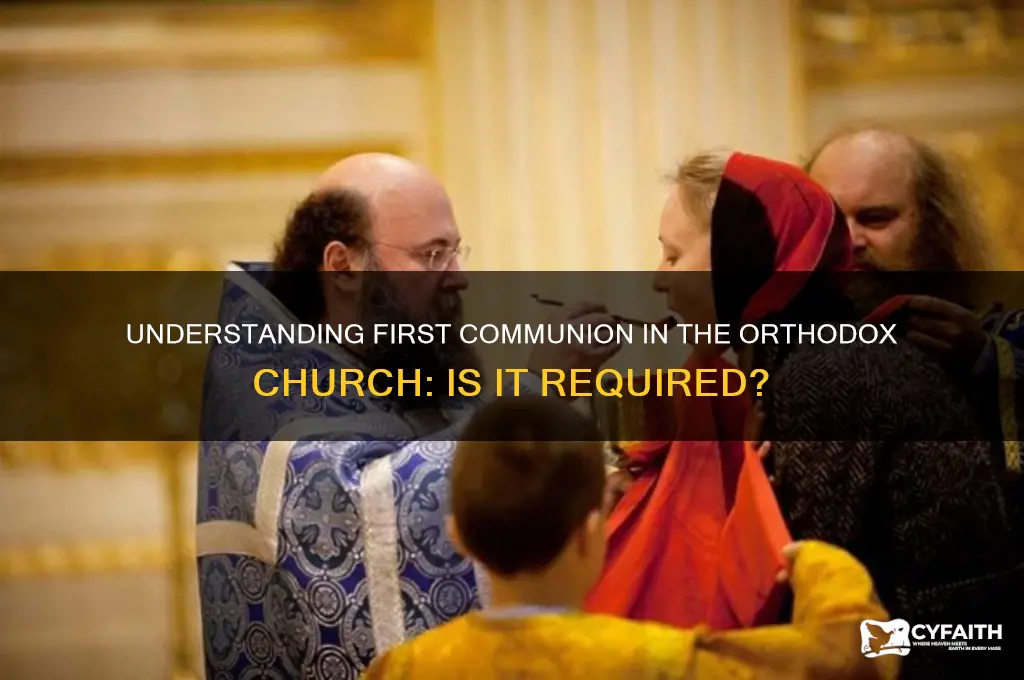 do you have to make first communion in orthodox church