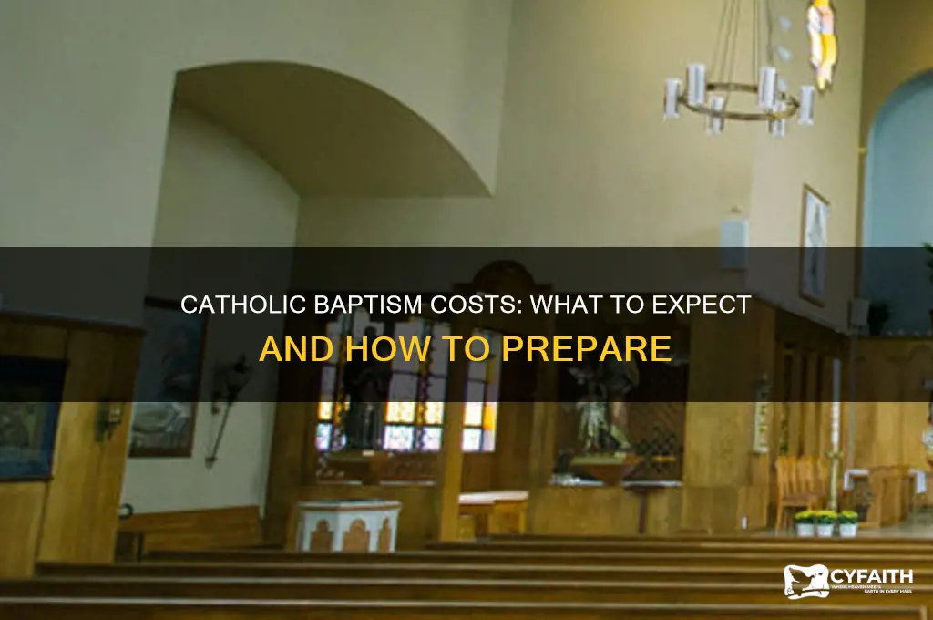 do you have to pay for a catholic baptism