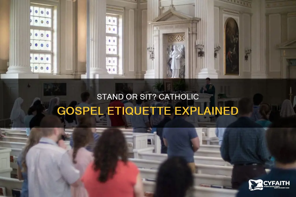 do you have to stand for gospel catholic