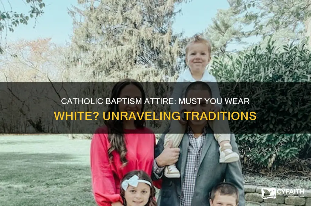 do you have to wear white for a catholic baptism