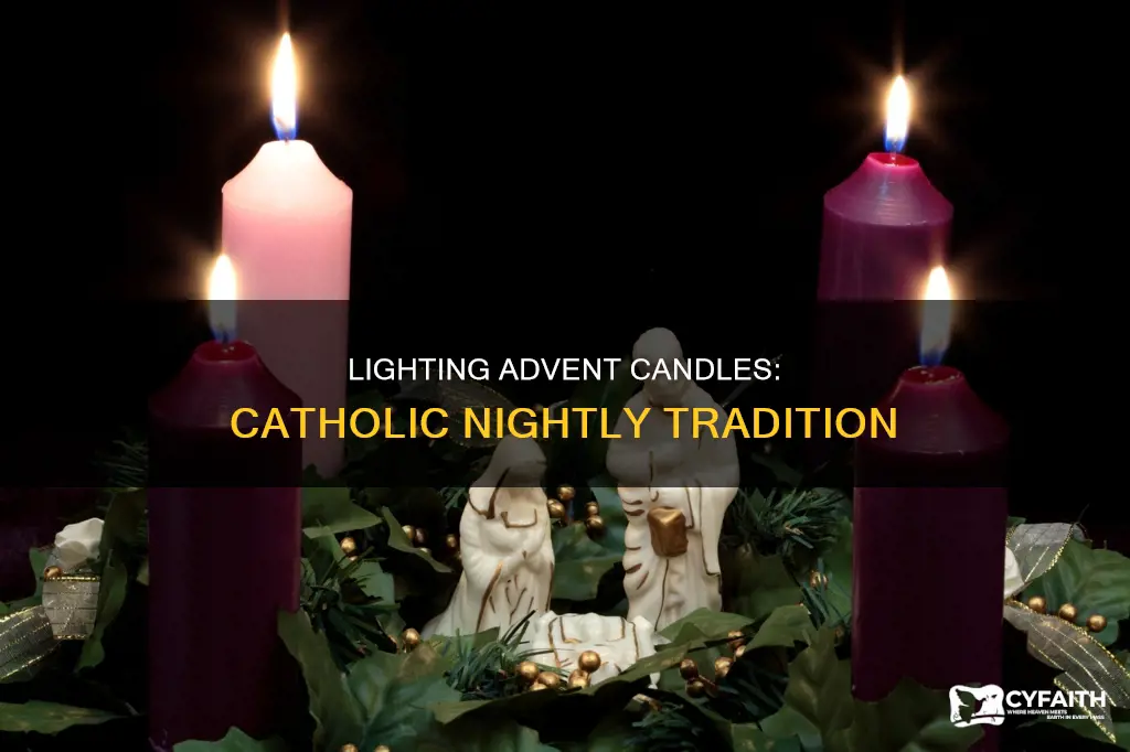 do you light advent candles every night catholic