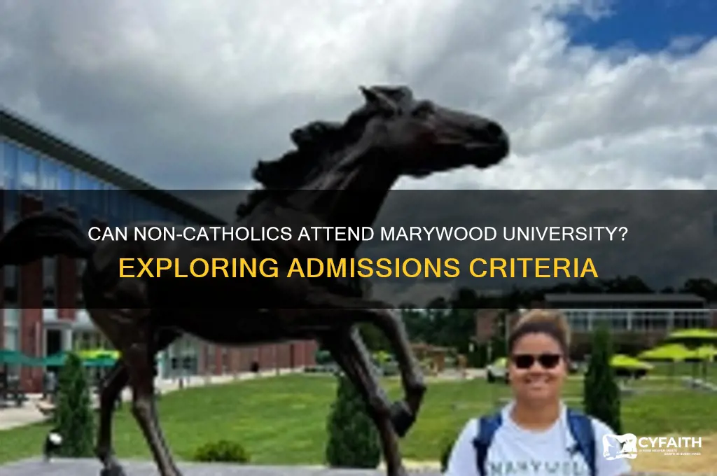 do you need to be catholic to attend marywood