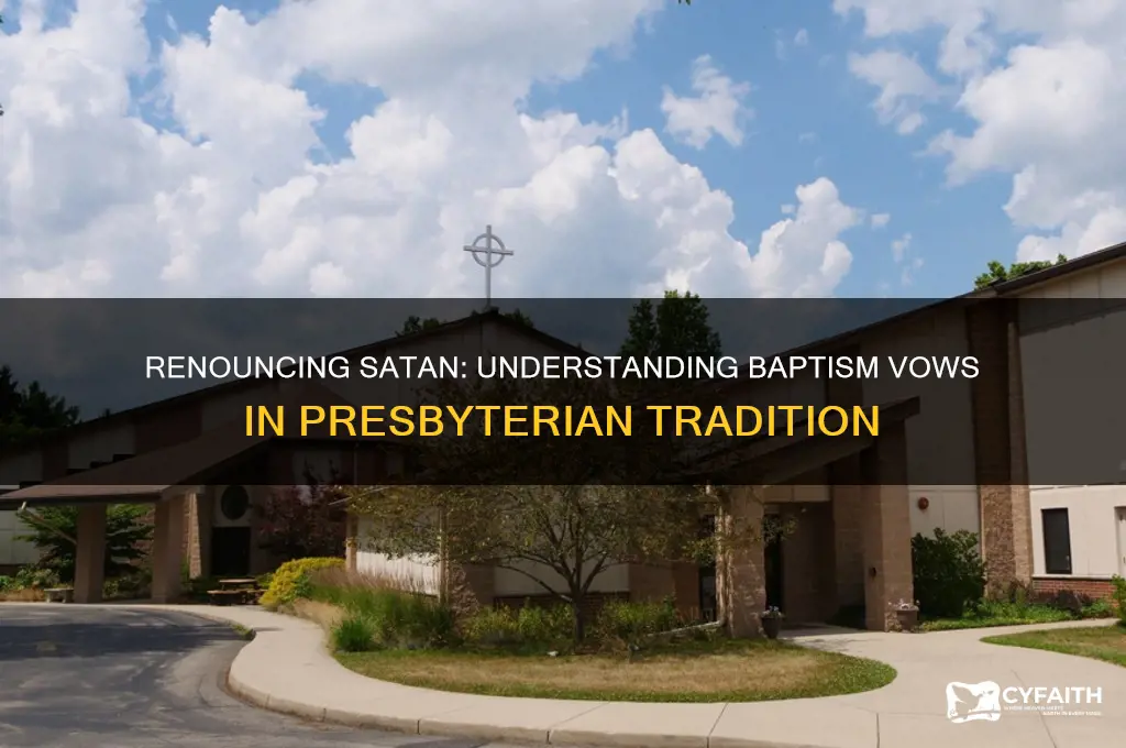 do you renounce satan and all his works baptism presbyterian