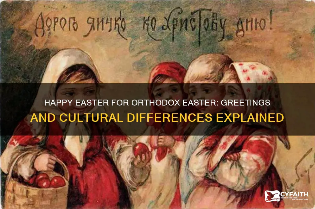do you say happy easter for orthodox easter