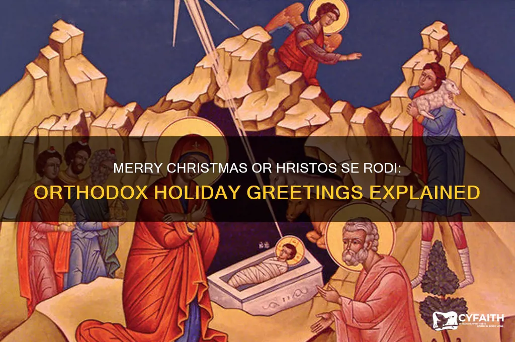 do you say merry christmas for orthodox