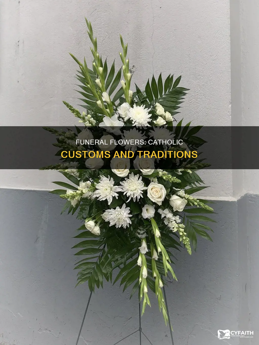 do you send flowers to a catholic funeral