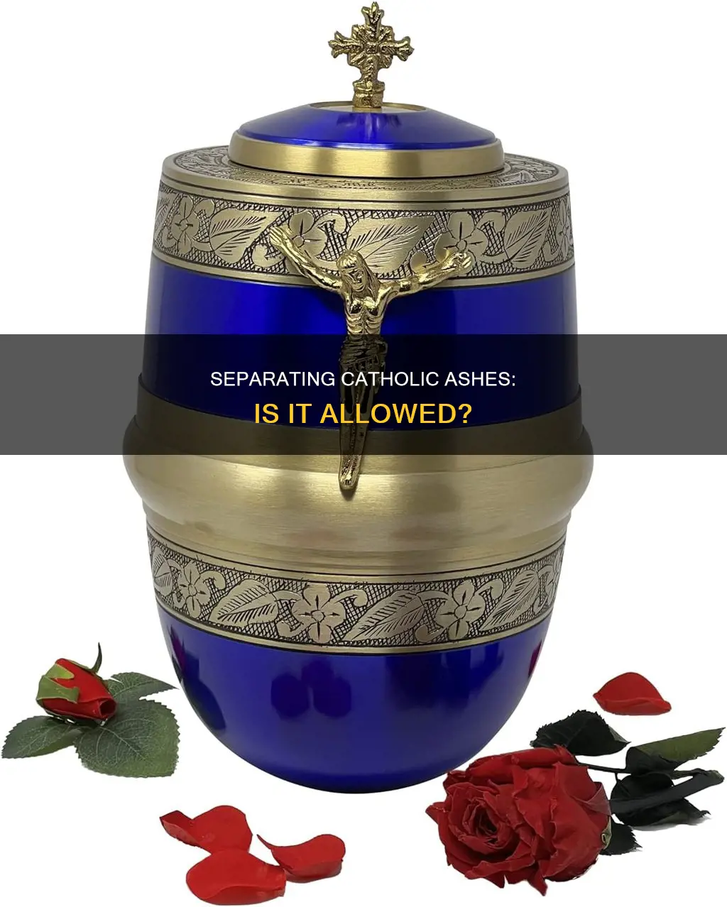 do you separate a catholic ashes