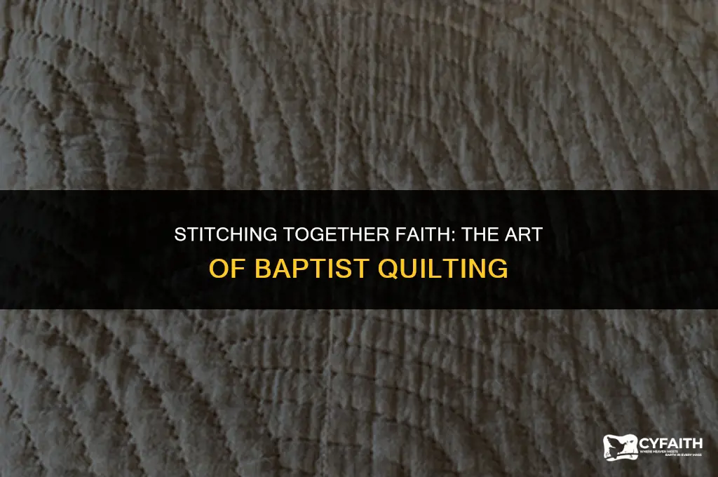 do you start baptist fan in middle of quilt