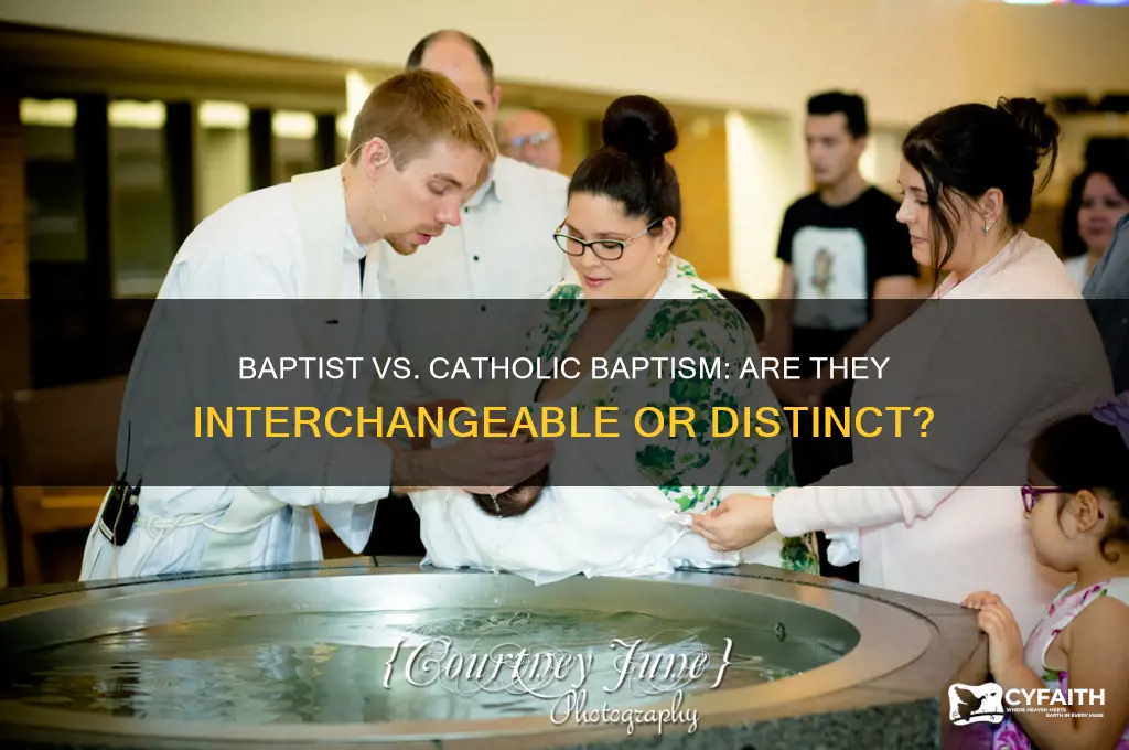 does a baptist baptism count as a catholic one