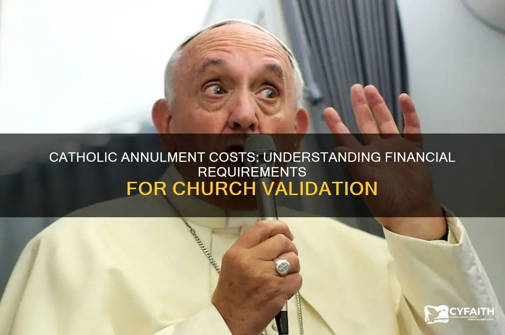 does a catholic have to pay to get an annulment