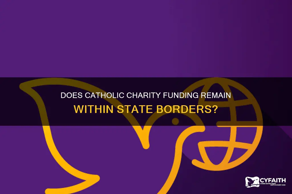 does all catholic charity money stay in the state given