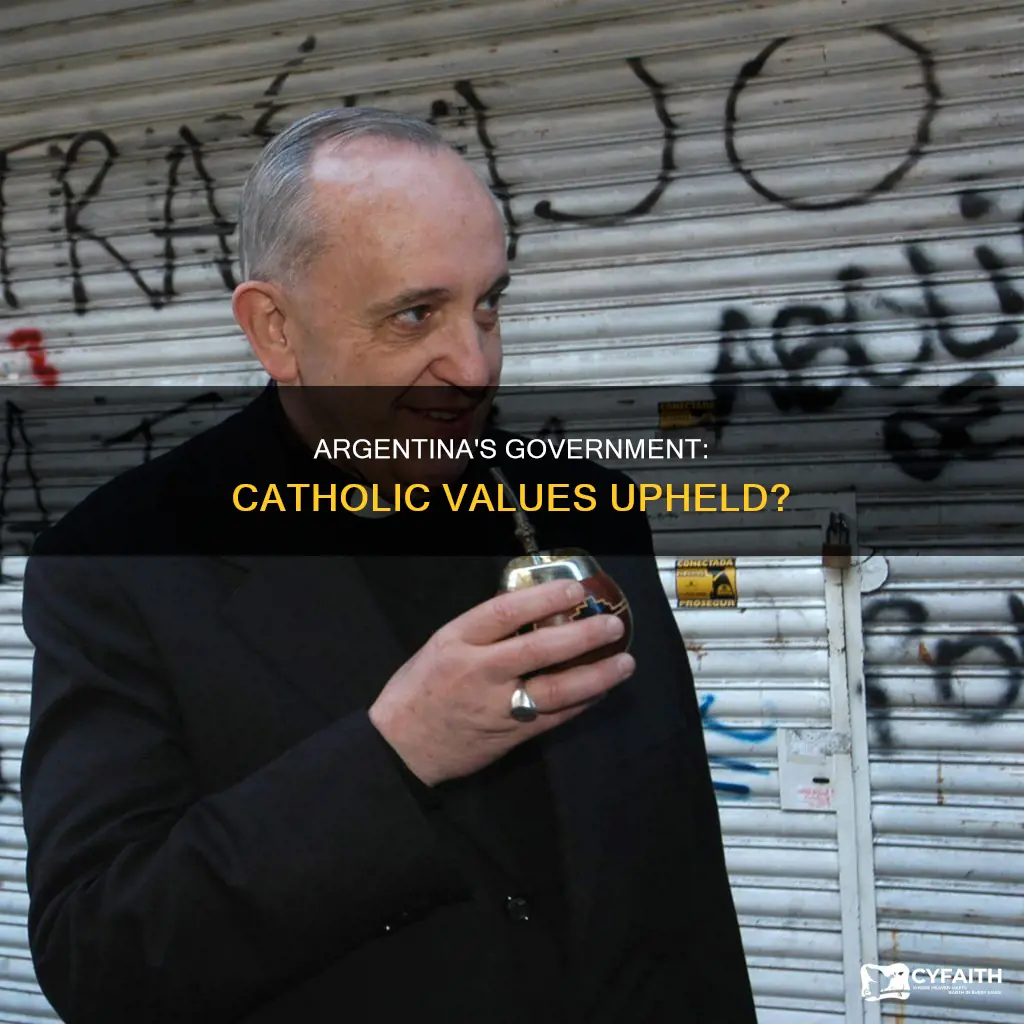 does argentinas government uphold catholic values