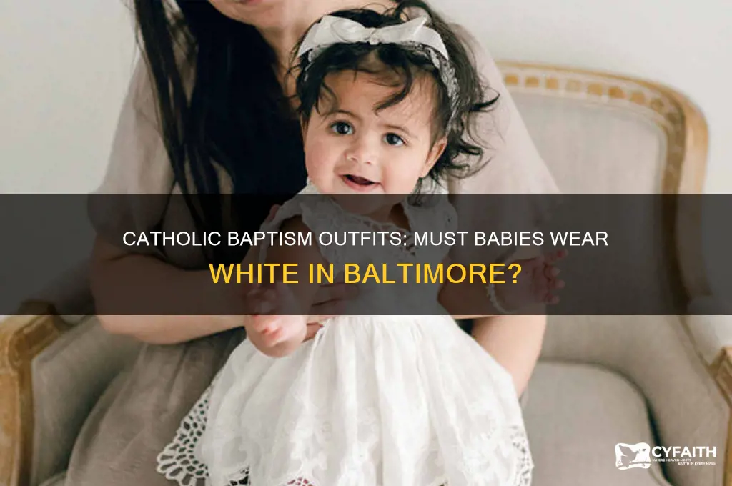 does baby outfit have to be white dir catholic balti