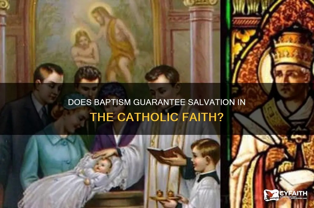 does baptism save you catholic