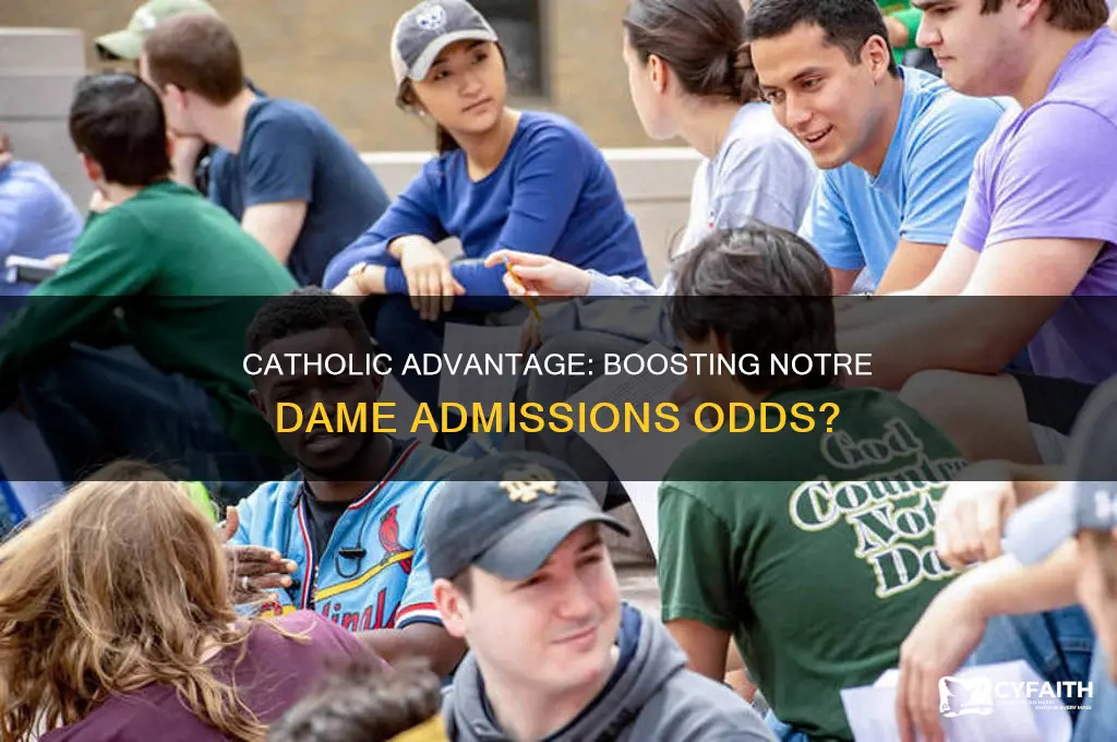 does being catholic help you get into notre dame